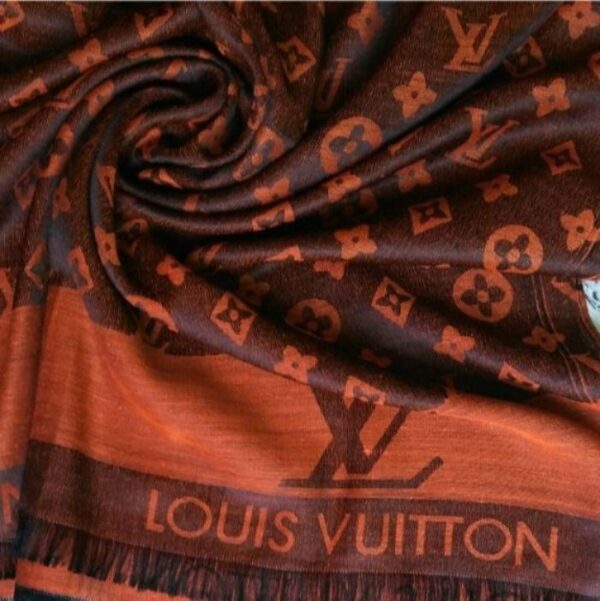 Branded Silk Hijab Louis Vuitton Rust