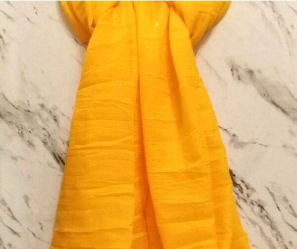 Lawn Hijab with Sparkles Yellow
