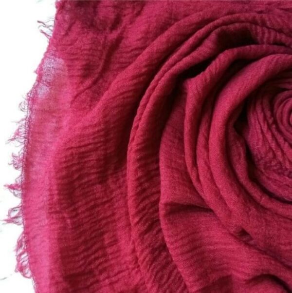 Ripple Cotton Hijab Cerise