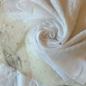 Pearl Organza Hijab Snow