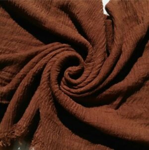 Ripple Cotton Hijab Brown