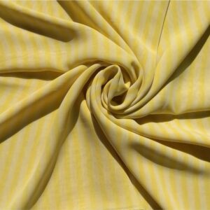 Square Hijab Yellow Stripes