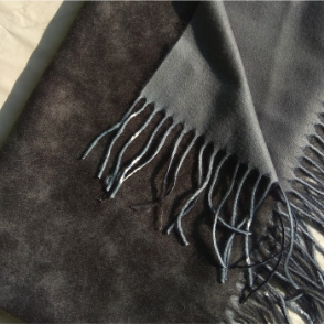 Two Sided Winter Wrap Iron Grey