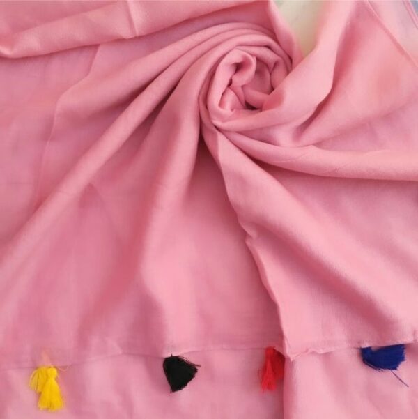 Lawn Hijab with Tassels Blush Pink