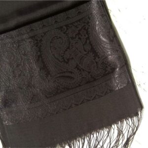 Turkish Silk Scarf Black