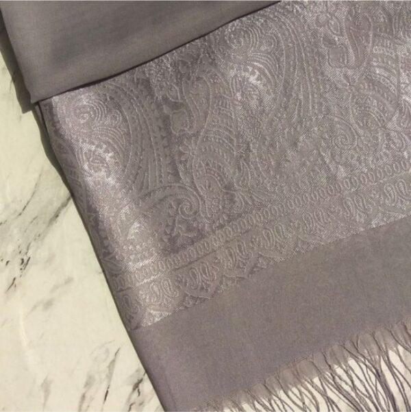 Turkish Silk Scarf Grey
