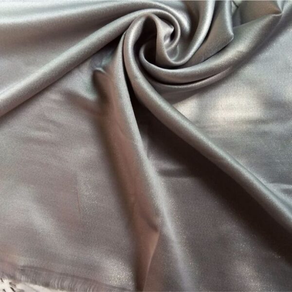 Deluxe Shimmer Silk Stole Silver