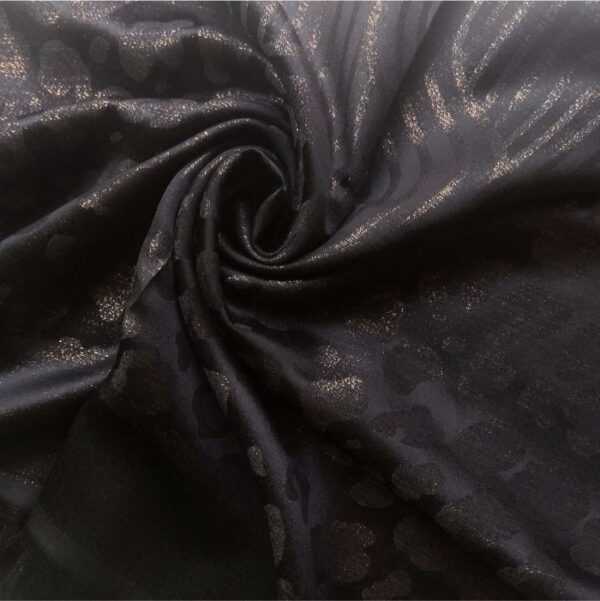 Fancy Silk Stole Black