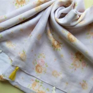 Everyday Lawn Floral Hijab Sky Blue