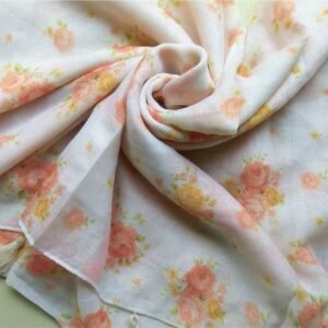 Everyday Lawn Floral Hijab White