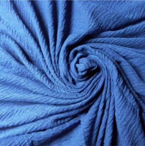 Ripple Cotton Hijab Royal Blue