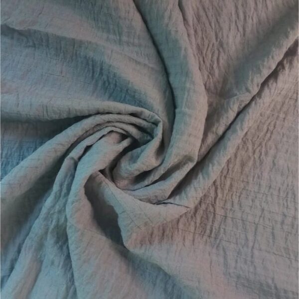 Crinkle Cotton Crepe Stole Grey