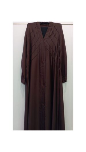 Front Open Abaya Brown