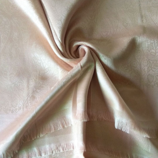 Glittery Floral Silk Scarf Baby Pink