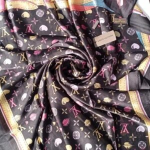 Louis Vuitton Silk Scarf Black