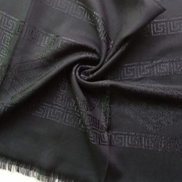 Fancy Turkish Cotton Hijab Onyx Black