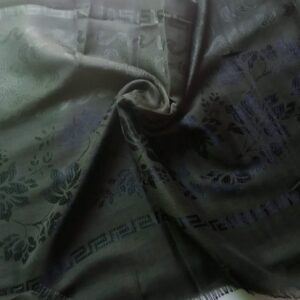 Classic Nepalese Silk Scarf Dark Green