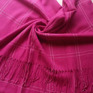 Cashmere Wool Stole Deep Pink