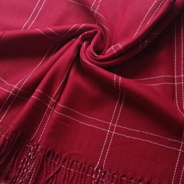 Cashmere Wool Stole Maroon