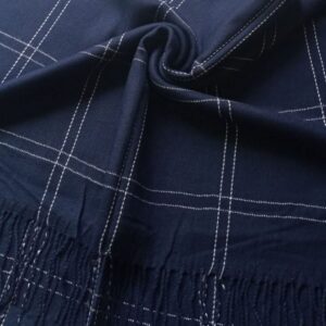 Cashmere Wool Stole Navy