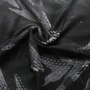 Deluxe Printed Lawn Stole Storm Black