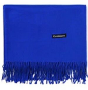 Plain Cashmere Wool Royal Blue