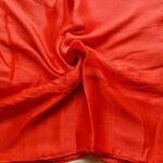 Plain Silk Stole Orange