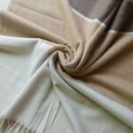 Classic Wool Wrap Three Tone Brown