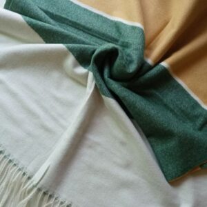 Classic Wool Wrap Three Tone Green