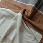 Classic Wool Wrap Three Tone Caramel