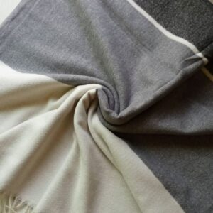 Classic Wool Wrap Three Tone Grey