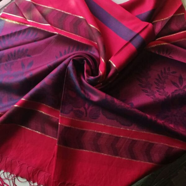 Deluxe Nepalese Silk Stole Red