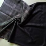 Glittery Viscose Stole Black