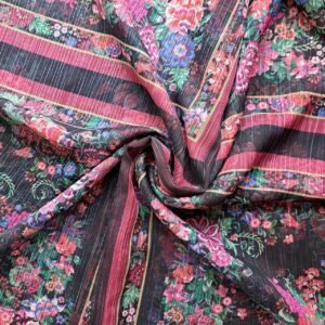 Printed Square Hijab Grape