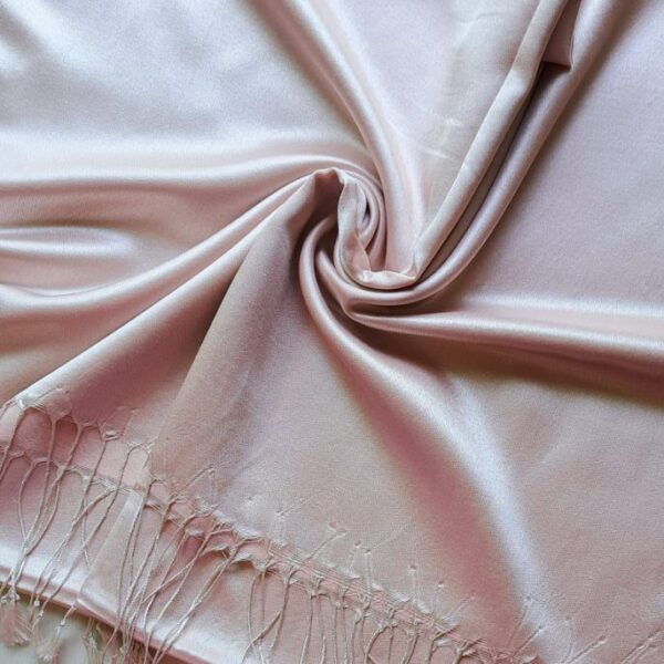 Plain Silk Scarf Crystal Pink