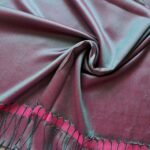 Plain Silk Scarf Holographic Teal