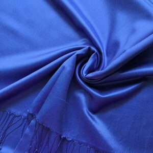 Plain Silk Scarf Royal Blue