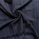 Classic Nepalese Silk Scarf Navy Blue