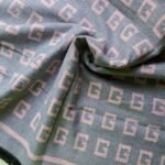 Classic Wool Wrap Grey and Pink
