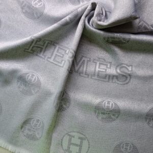 Hermes Silk Stole Grey