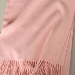 Plain Wool Stole Powder Pink