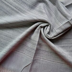 Classic Nepalese Silk Stole Light Grey