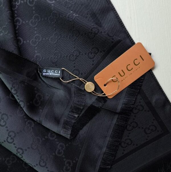 Gucci Silk Scarf Black