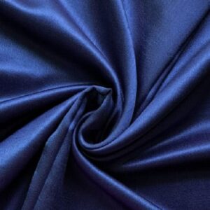 Plain Silk Stole Navy Blue