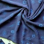 Printed Georgette Hijab Arctic Blue