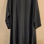 Front Closed Abaya Bluish Grey