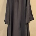 Front Closed Abaya Dark Grey