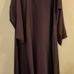 Front Closed Abaya Dark Purple