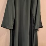 Front Closed Abaya Green