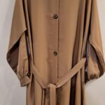 Light Brown Open Abaya with Elasticated Coughs